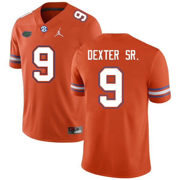 Men #9 Gervon Dexter Sr. Florida Gators College Football Jerseys Sale-Orange - Click Image to Close